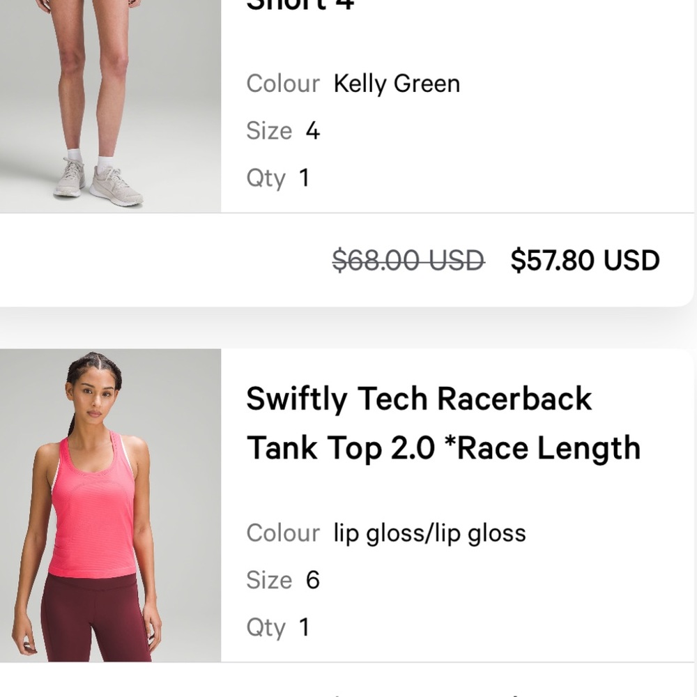 Lululemon Swiftly Tech Racerback Tank Top 2.0 - Lip Gloss